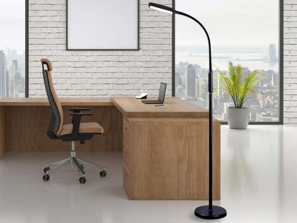 LED álló lámpa XENIA 12W dimmelhető idözítővel ( asztal / talaj / clip ) - DL4306/B