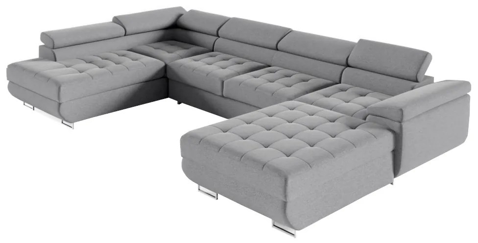 ESMERALDA U alakú ülőgarnitúra, 347x60x203, monolith 37, balos