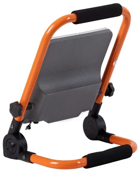 LED újratölthető reflektor állvánnyal LED/50W/3,2V 4500K 5000 mAh IP65 narancssárga