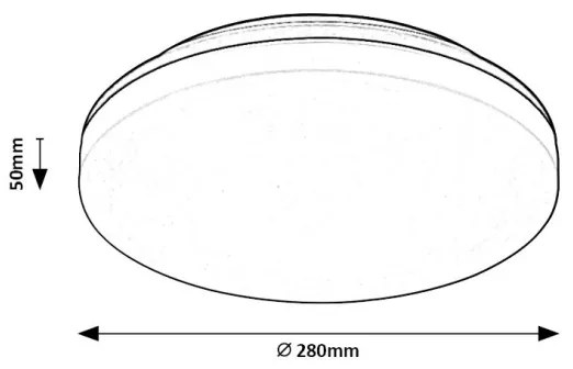 Rabalux 7265 - PERNIK LED fürdőszobai mennyezeti lámpatest LED/24W/230V IP54