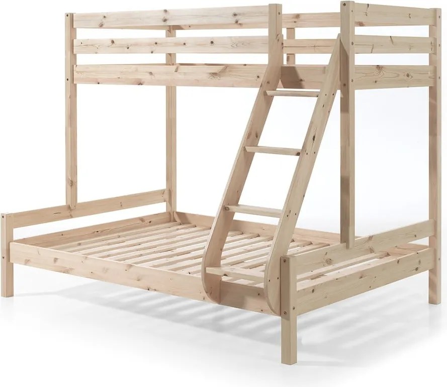 Pino Martin borovi fenyő emeletes gyerekágy, 140x200/90x200 cm - Vipack