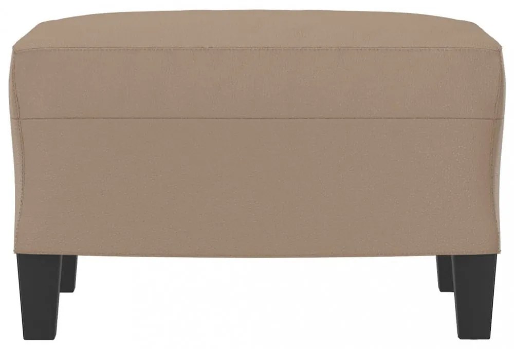 vidaXL kávészínű műbőr lábzsámoly 60 x 50 x 41 cm