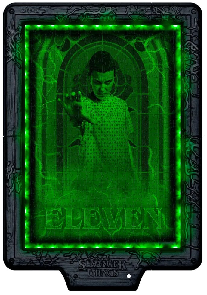 Stranger Things The Demogorgon 520 db-os puzzle LED-es keretben Clementoni