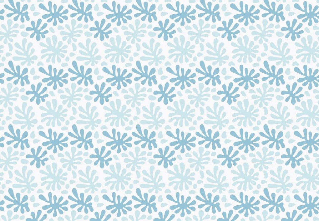 Fotótapéta - Kék királyi minta (147x102 cm)