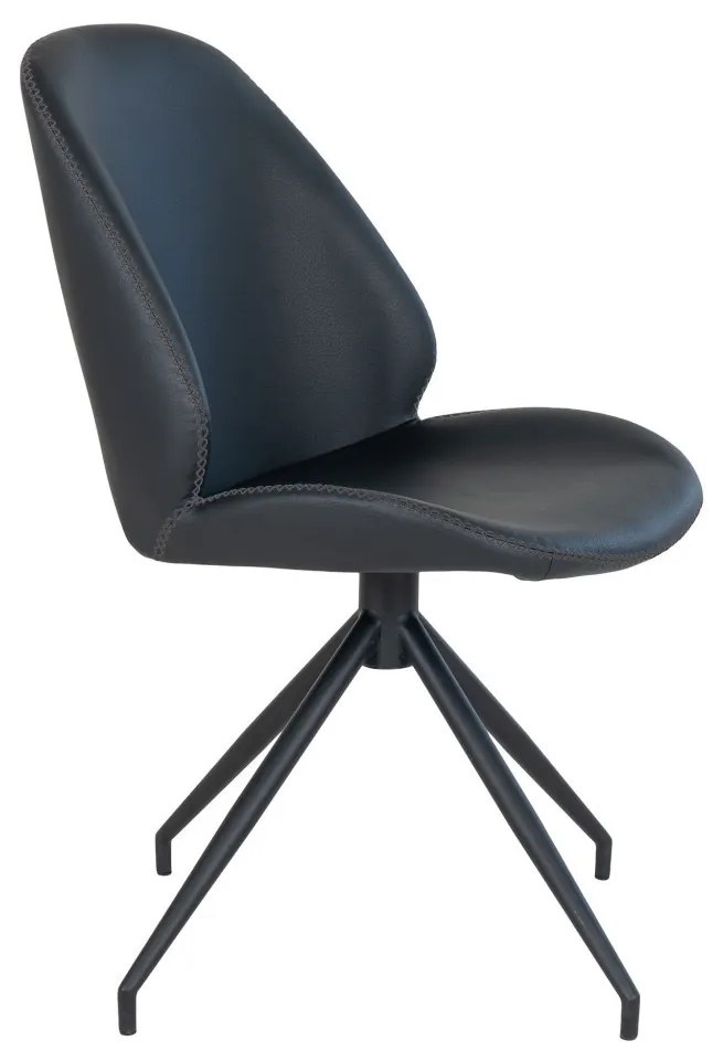 Monte Carlo forgó étkezőszék ecobőr fekete