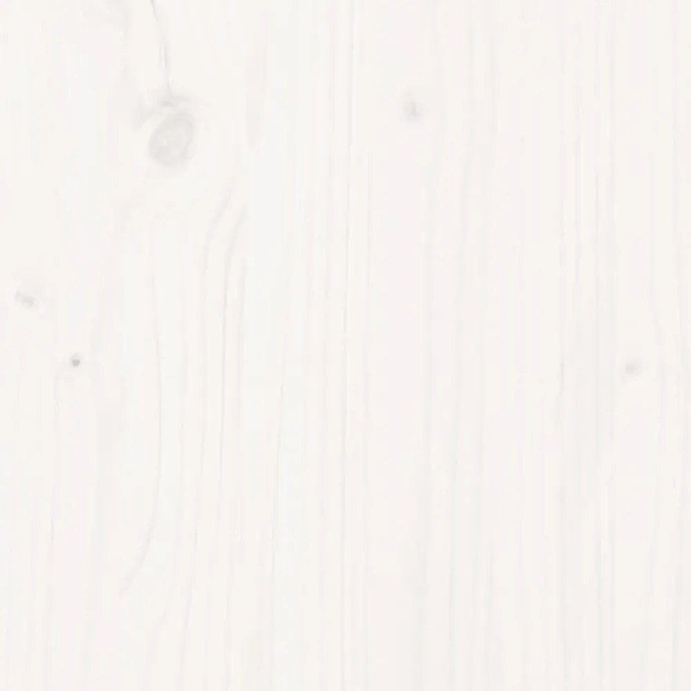 fehér tömör fenyőfa kerti pad 110x38x45 cm