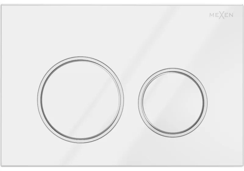 Mexen Fenix 07 XS öblítési gomb, fényes fehér - 600700