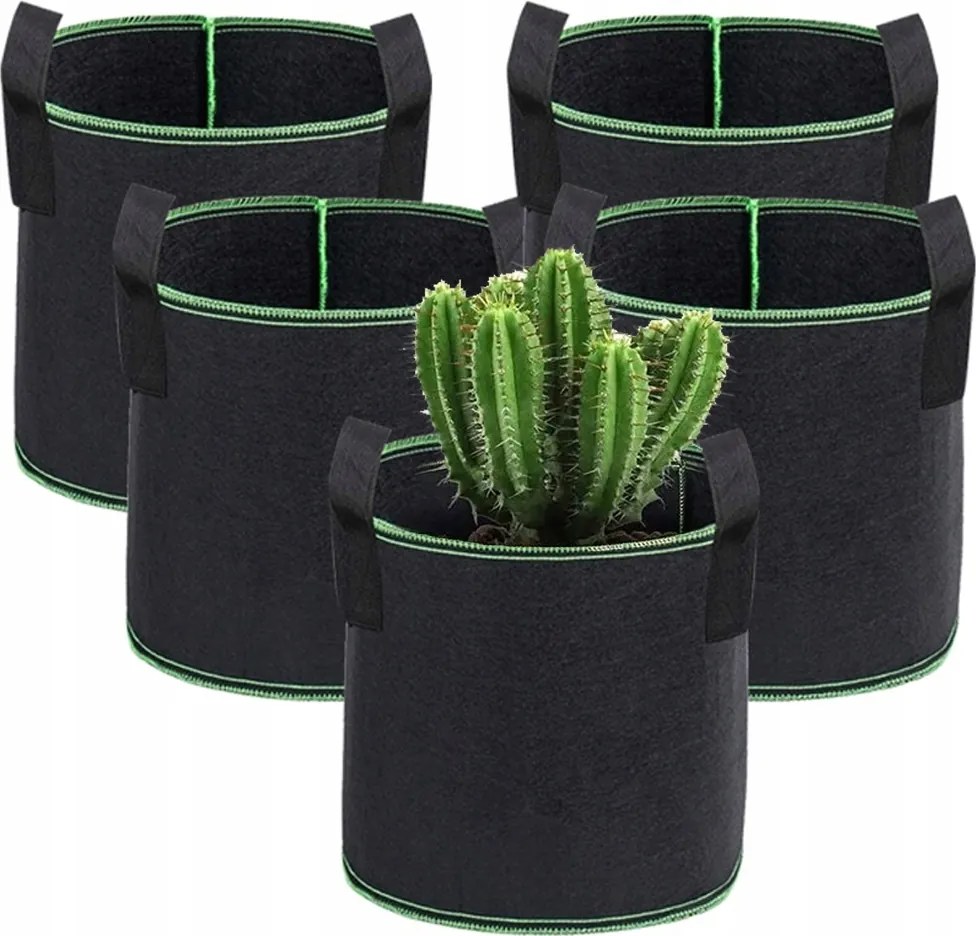 5x Táska Öko ültetőzsák Burgonya termesztéshez Virágtartó 25x20cm