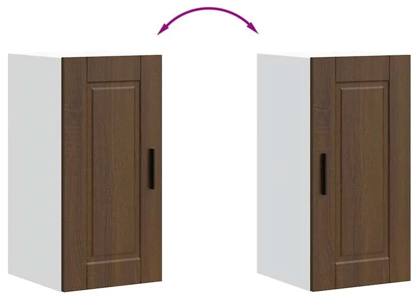 vidaXL konyhai fali szekrény Porto barna tölgy színű műfa