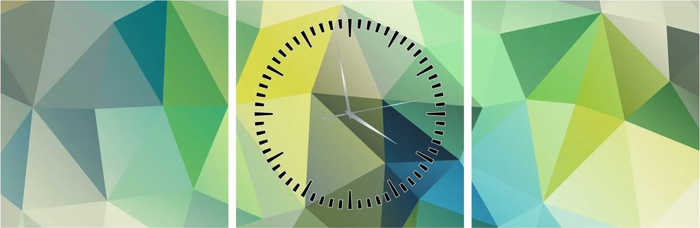 A geometriai absztrakció képe (órával) (90x30 cm)