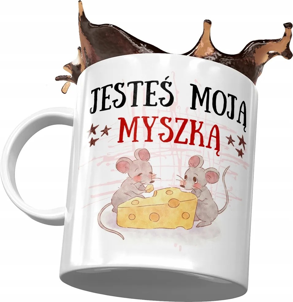 Egér bögre Aranyos Ajándék Nyomtatott Fotóval