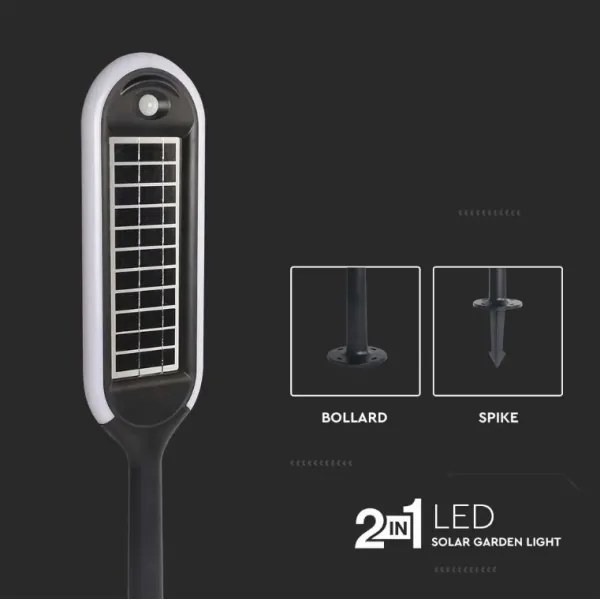 LED Napelemes lámpa érzékelővel BOLLARD LED/5W/5,5V 70 cm 4000K IP65 2000 mAh