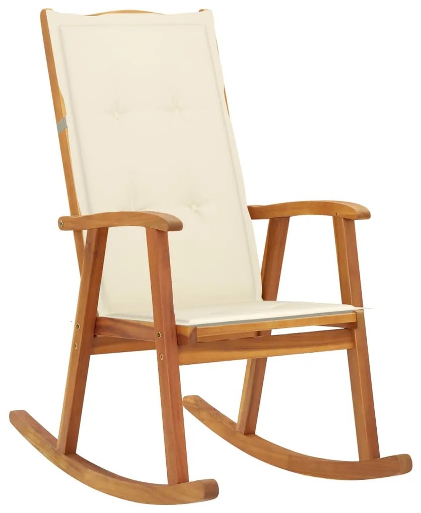 Tömör akácfa hintaszék párnákkal