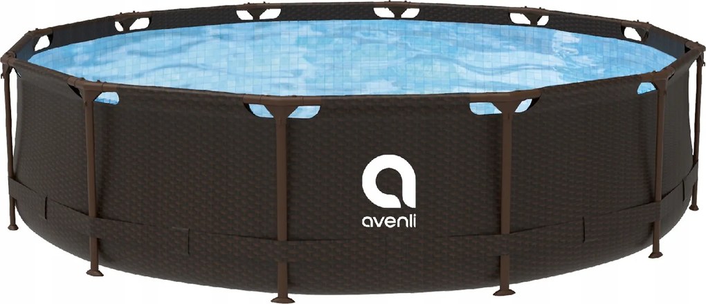 Avenli acél szuperrattan medenceszőnyeg 366 x 100 cm