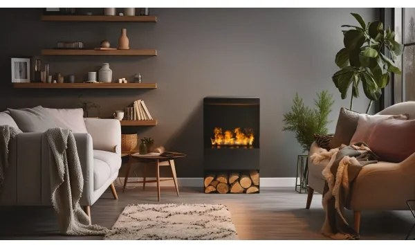 Planika STEAMY - Vízgőz kandalló távirányítással 83x48 cm 125W/230V