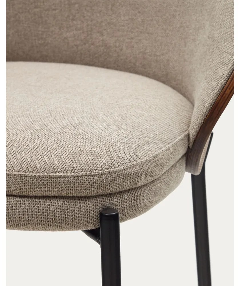 Barna-bézs bárszék (ülésmagasság 77 cm) Eamy – Kave Home