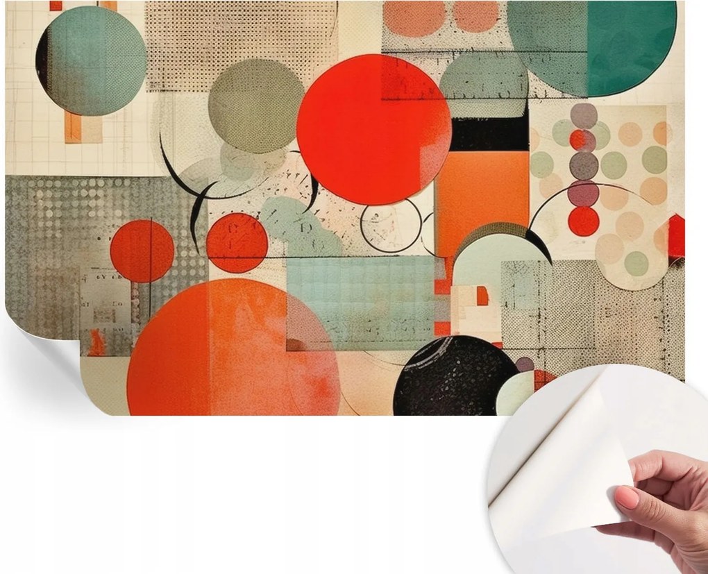 Dekoratív Öntapadós Tapéta Divatos Minták Színes absztrakt 416x254 cm