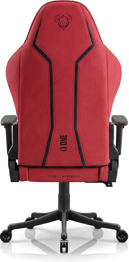 Gamer szék szövet Small Size, fekete-piros: Diablo X-One 2.0 Bloody Mary