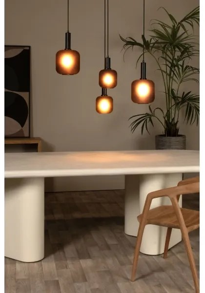 Lucide 45405/04/30 - Csillár zsinóron ELOISE 4xE27/40W/230V fekete