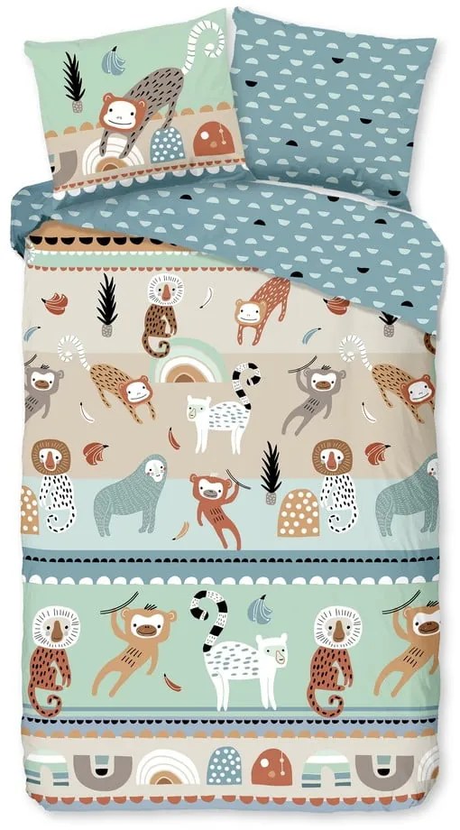 Egyszemélyes-hosszabbított pamut gyerek ágyneműhuzat 140x220 cm Play – Good Morning