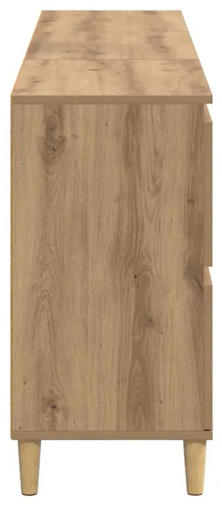 Oldalszekrények 3 pcs Artisan tölgy 60 x 35 x 70 cm Faanyag