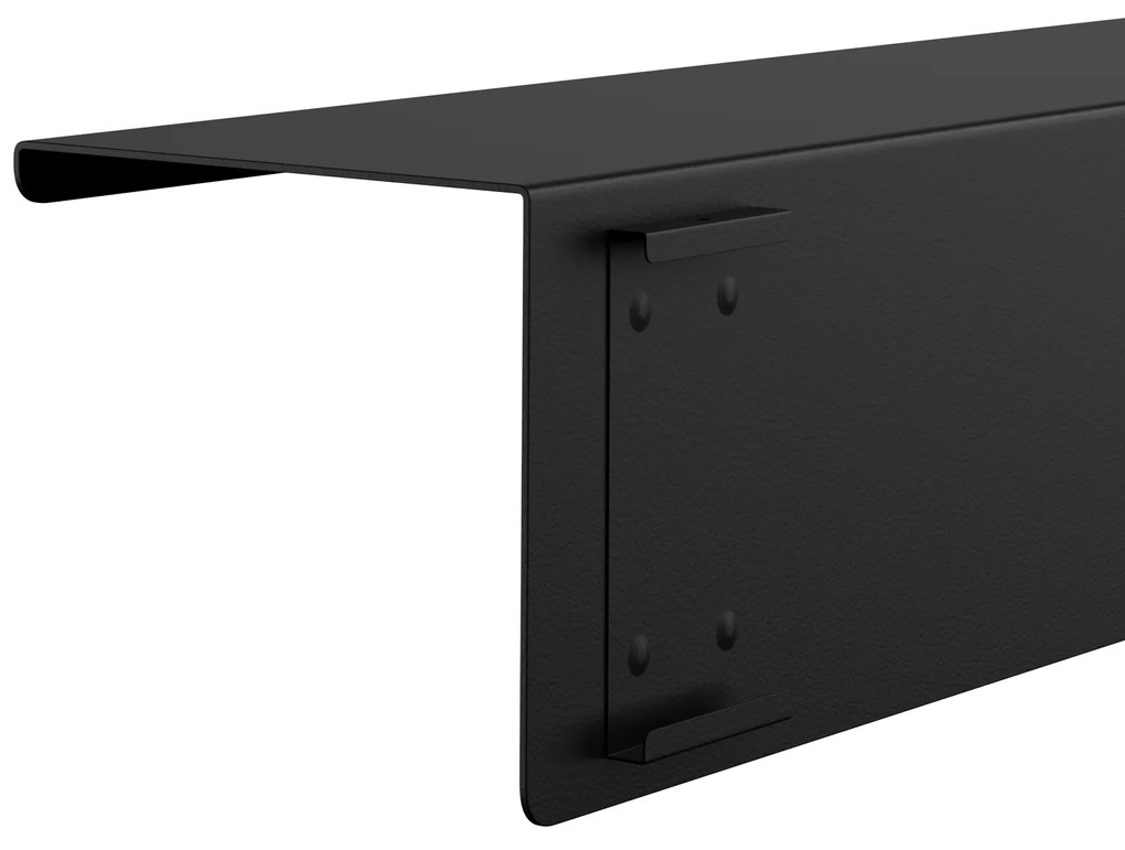 Fali polc JOANNE 400 mm, fekete