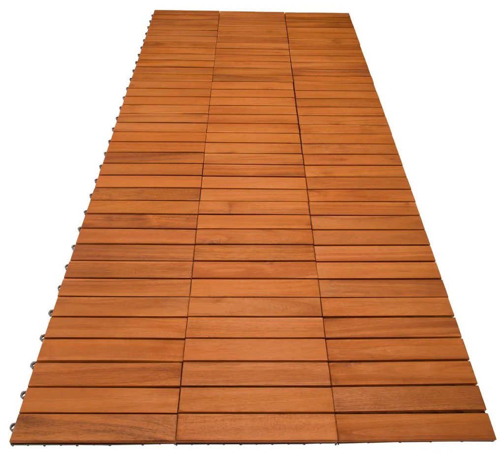 Casaria® Fa padlólapok – 11 darabos készlet, 30×30 cm