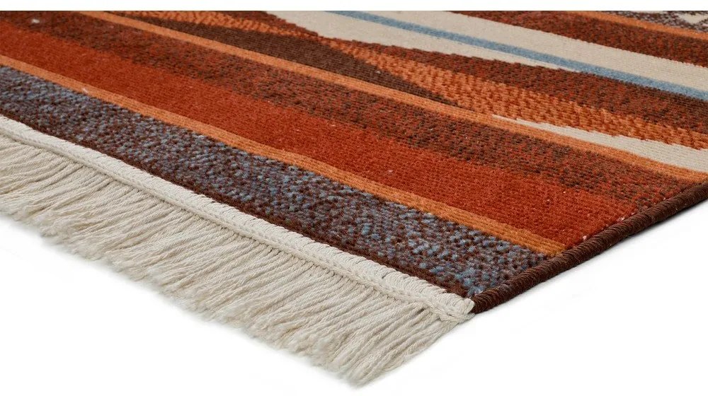 Caucas Stripes piros szőnyeg, 120 x 170 cm - Universal