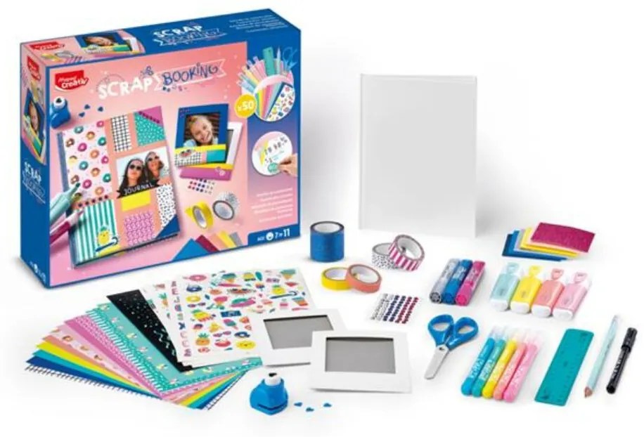 Kreatív scrapbooking készlet, 50 darabos, MAPED CREATIV Scrapbooking Set (IMAC907054)