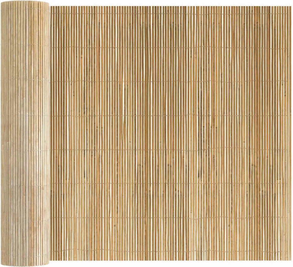 vidaXL Bambusz kerítés Természetes 400 x 150 cm bambusz