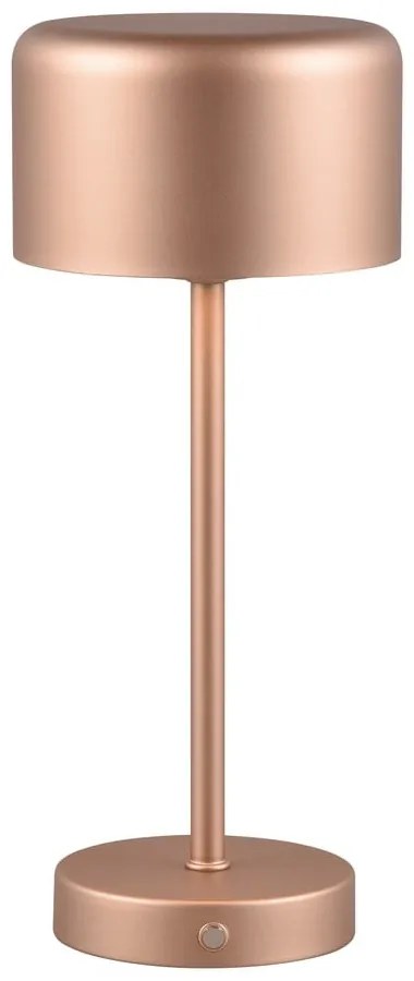 Rézszínű LED szabályozható asztali lámpa (magasság 30 cm) Jeff – Trio
