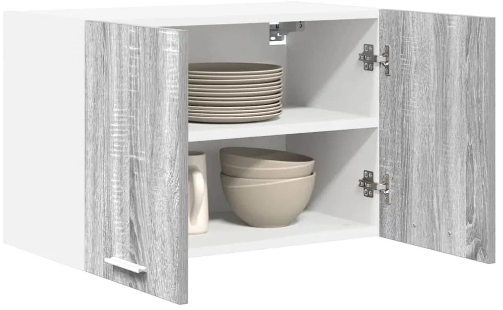 Függő szekrény Riga Szürke Sonoma és fehér 60 x 31 x 40 cm