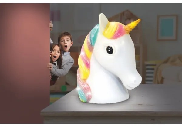 Globo 28052 - LED gyereklámpa UNICORN LED/1W/USB/3xAA
