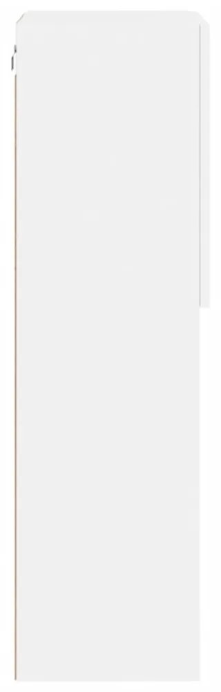 fehér TV-szekrény LED lámpákkal 40,5 x 30 x 102 cm