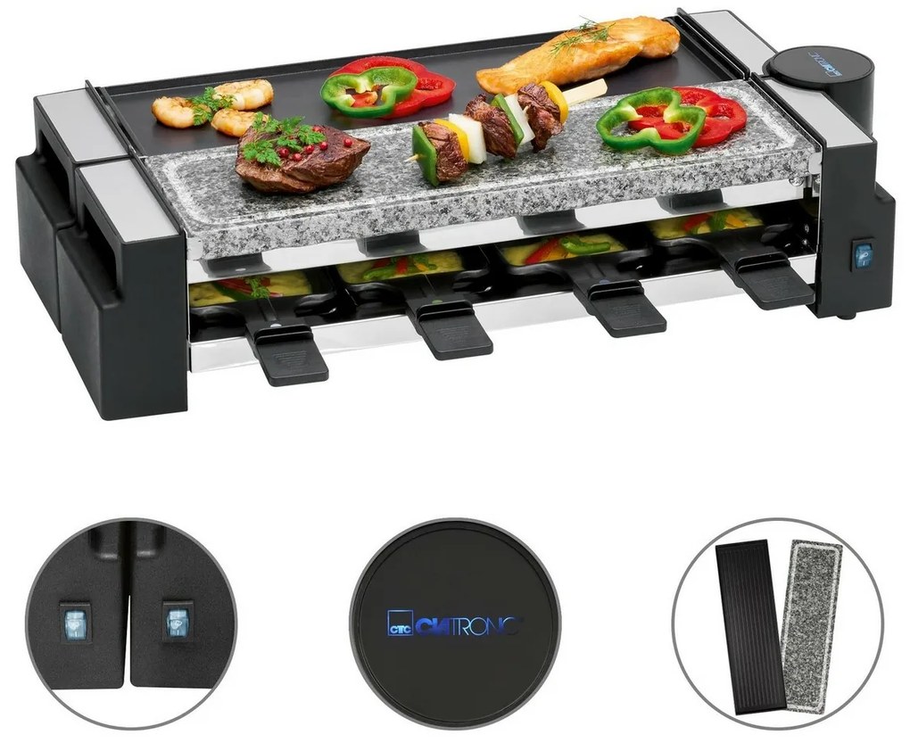 Clatronic RG 3678 raclette grill 2in1