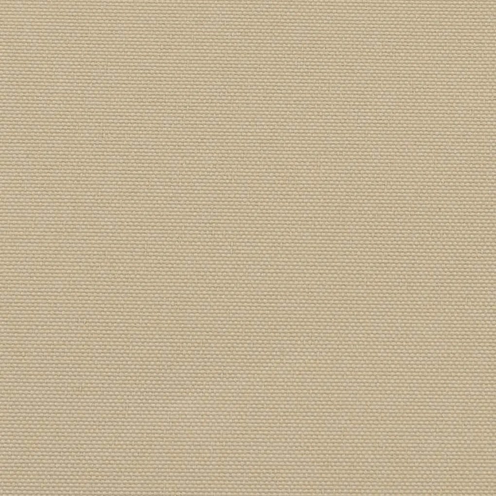 bézs behúzható oldalsó napellenző 120 x 600 cm