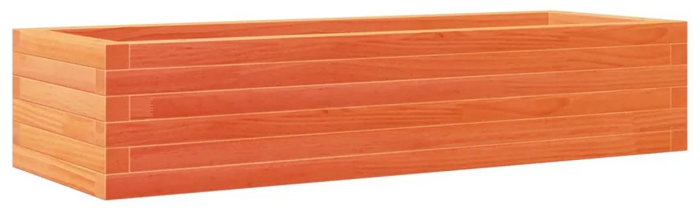 viaszbarna tömör fenyőfa kerti virágláda 110x40x23 cm