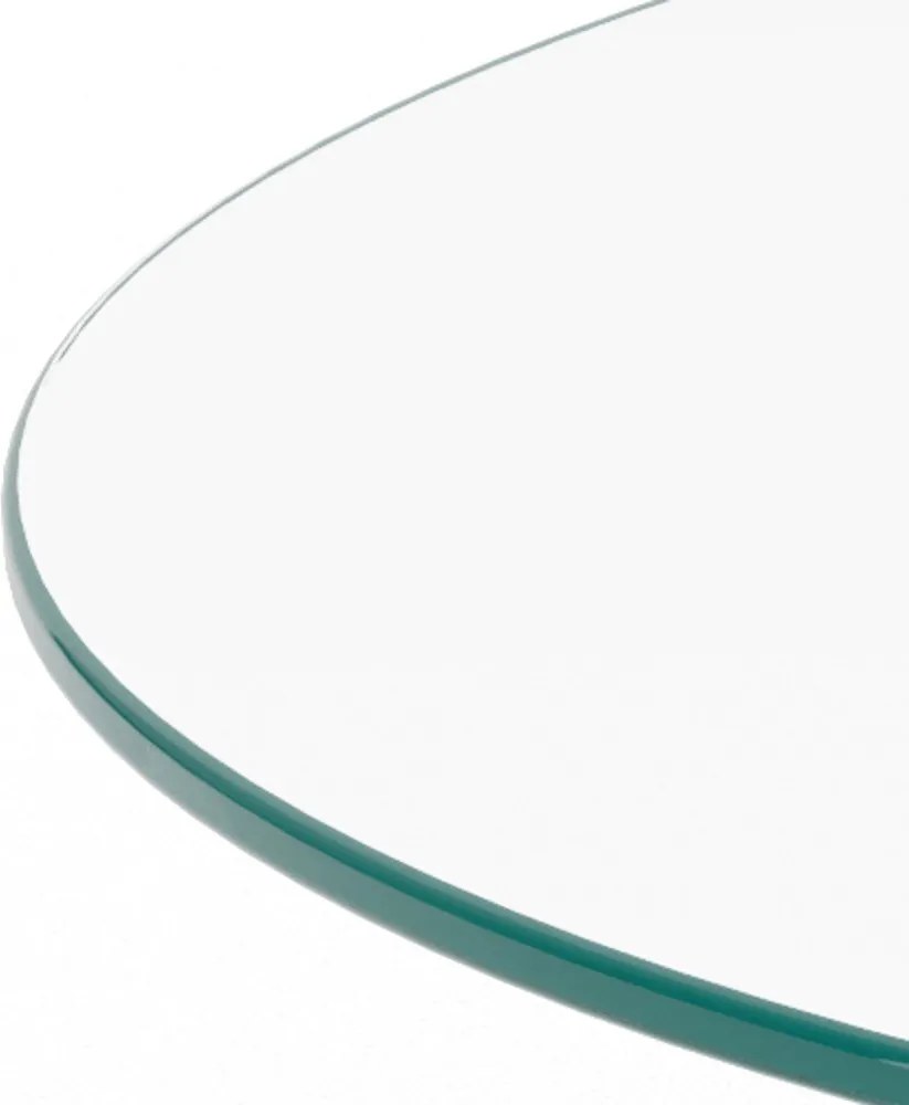 Üveg kerek dohányzóasztal ø 80 cm Samos – Actona