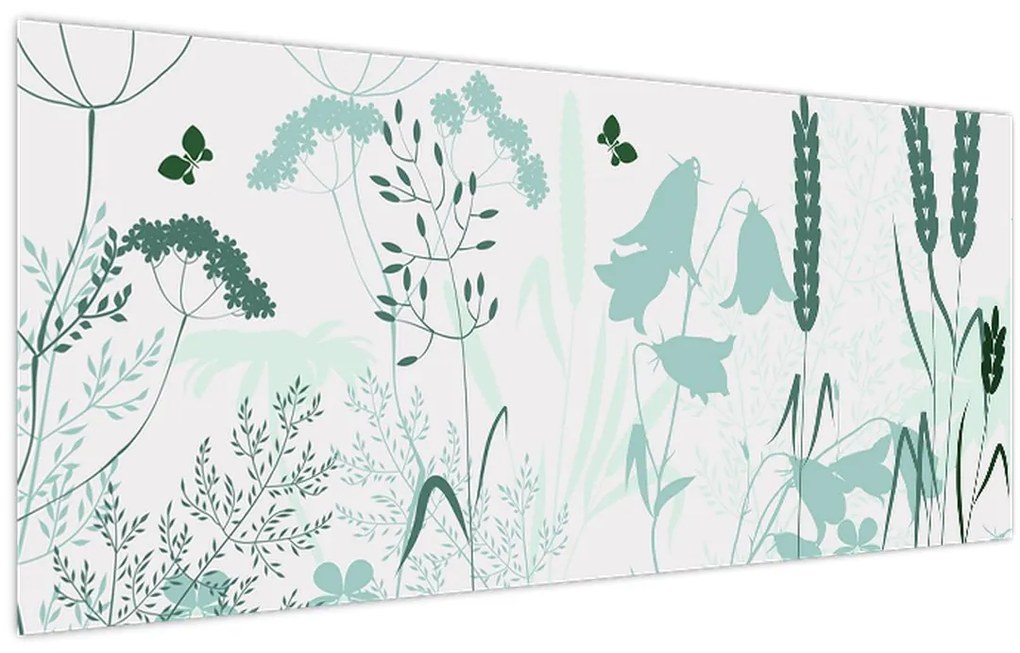 Kép - rét vektor (120x50 cm)