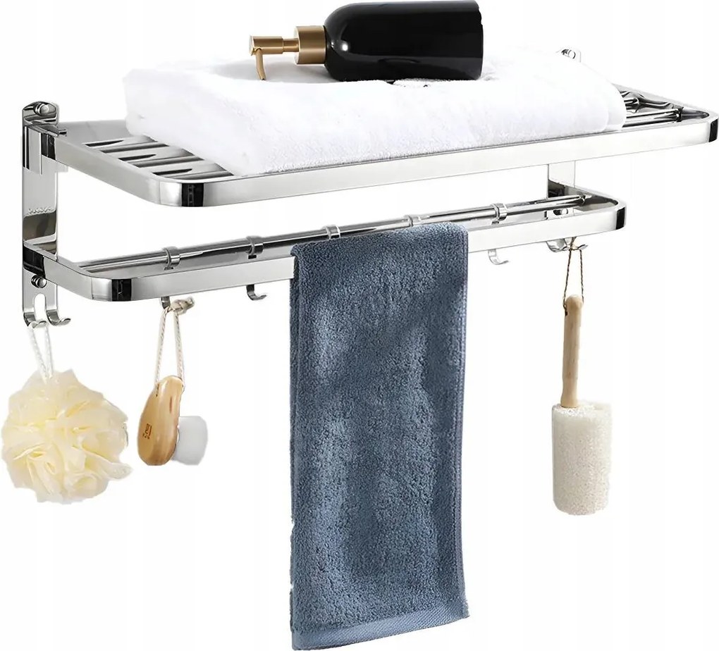 Törölközőtartó Fürdőszobai Tartó Polc És Akasztók Loft Fürdőköpeny