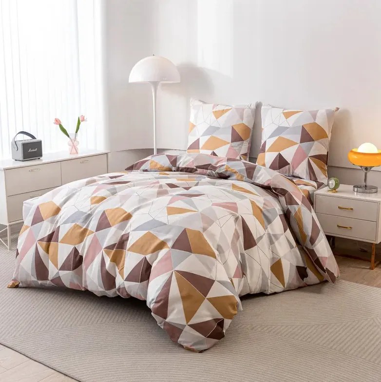 Mikroszálas ágyneműhuzat TRIANGO mintás Ágyneműhuzat mérete: 2 db 70 x 80 cm | 160 x 200 cm