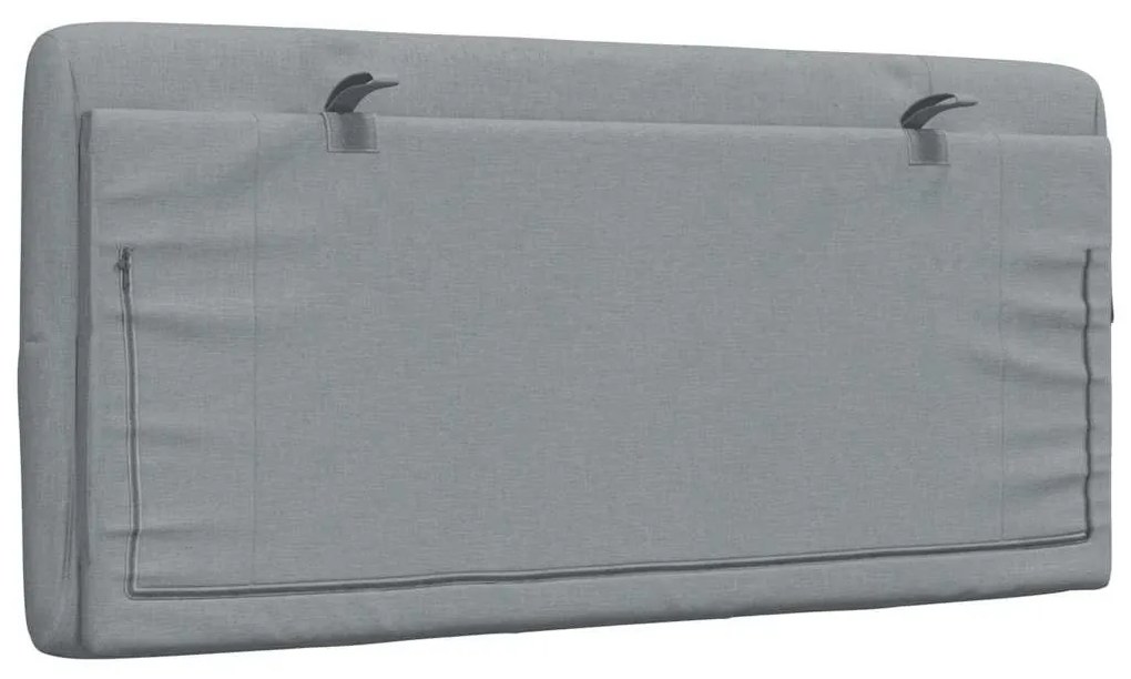 világosszürke szövet fejtámla párna 100 cm
