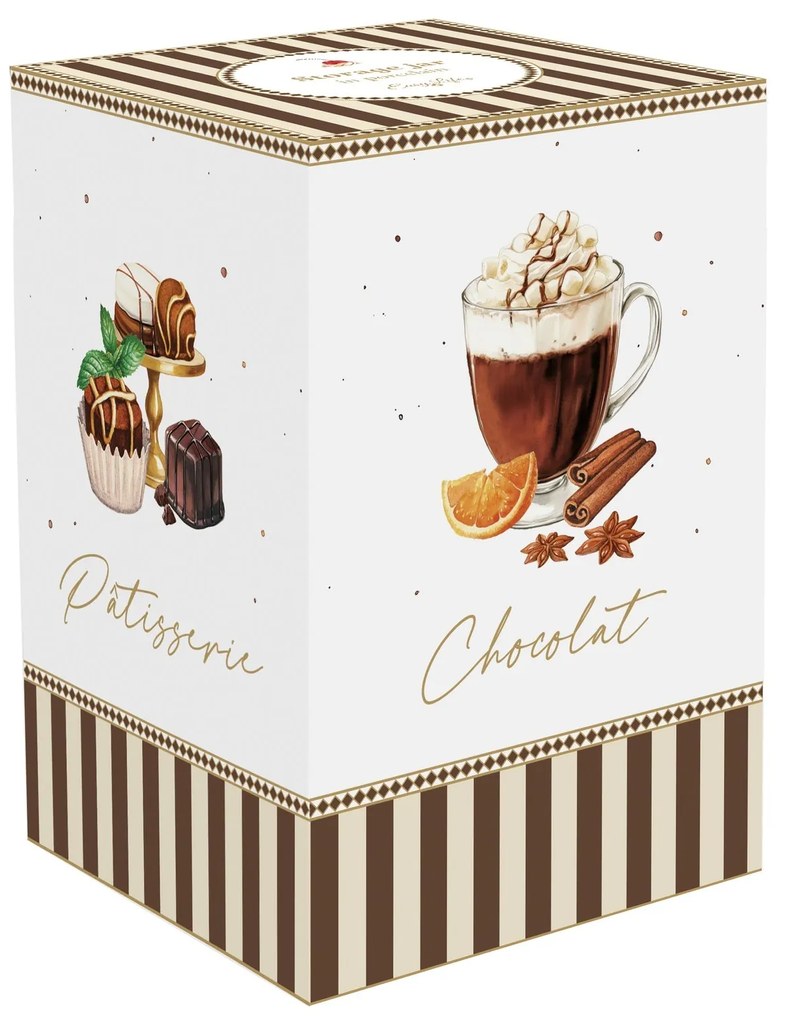 Porcelán nagy keksztároló 11,5x18 cm díszdobozban Sweet Moments