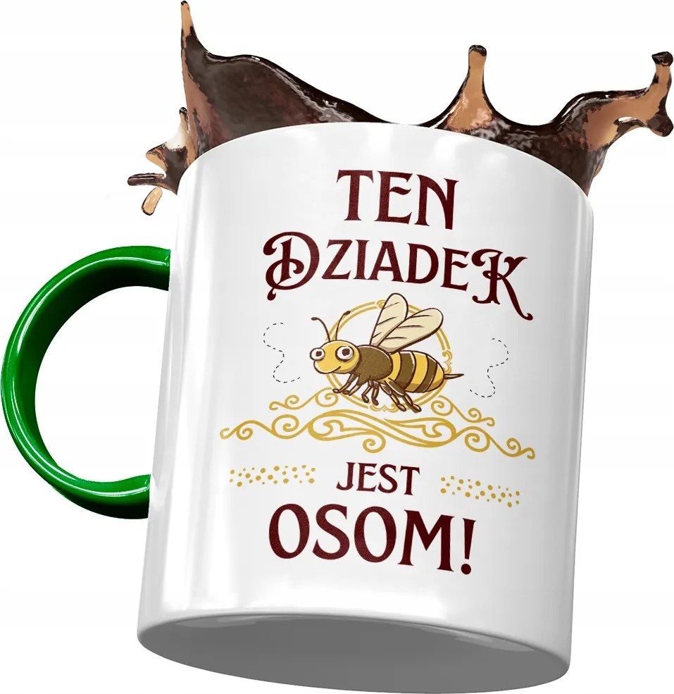 Bögre Zöld Nagypapa napja Ajándék Nyomtatott Fotóval