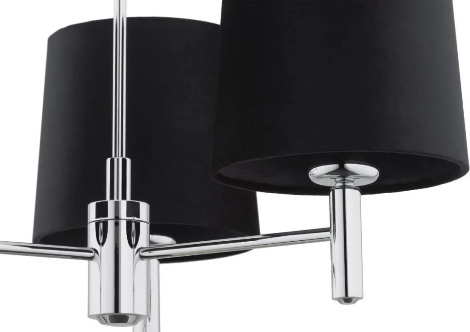 ARGON 6107 BOLZANO Modern Csillár Króm, Sötét Szürke E27 IP20