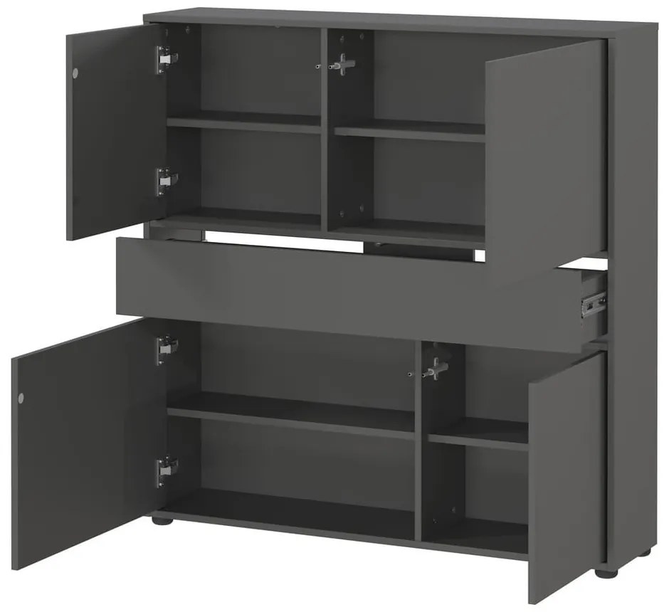 Antracitszürke előszoba bútor Ameca 2.0 – Germania