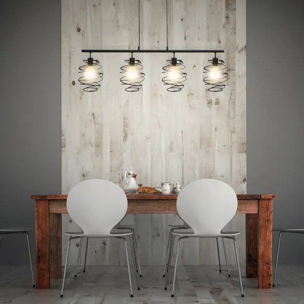 Briloner 4871-045 - Kábeles csillár 4xE27/60W/230V