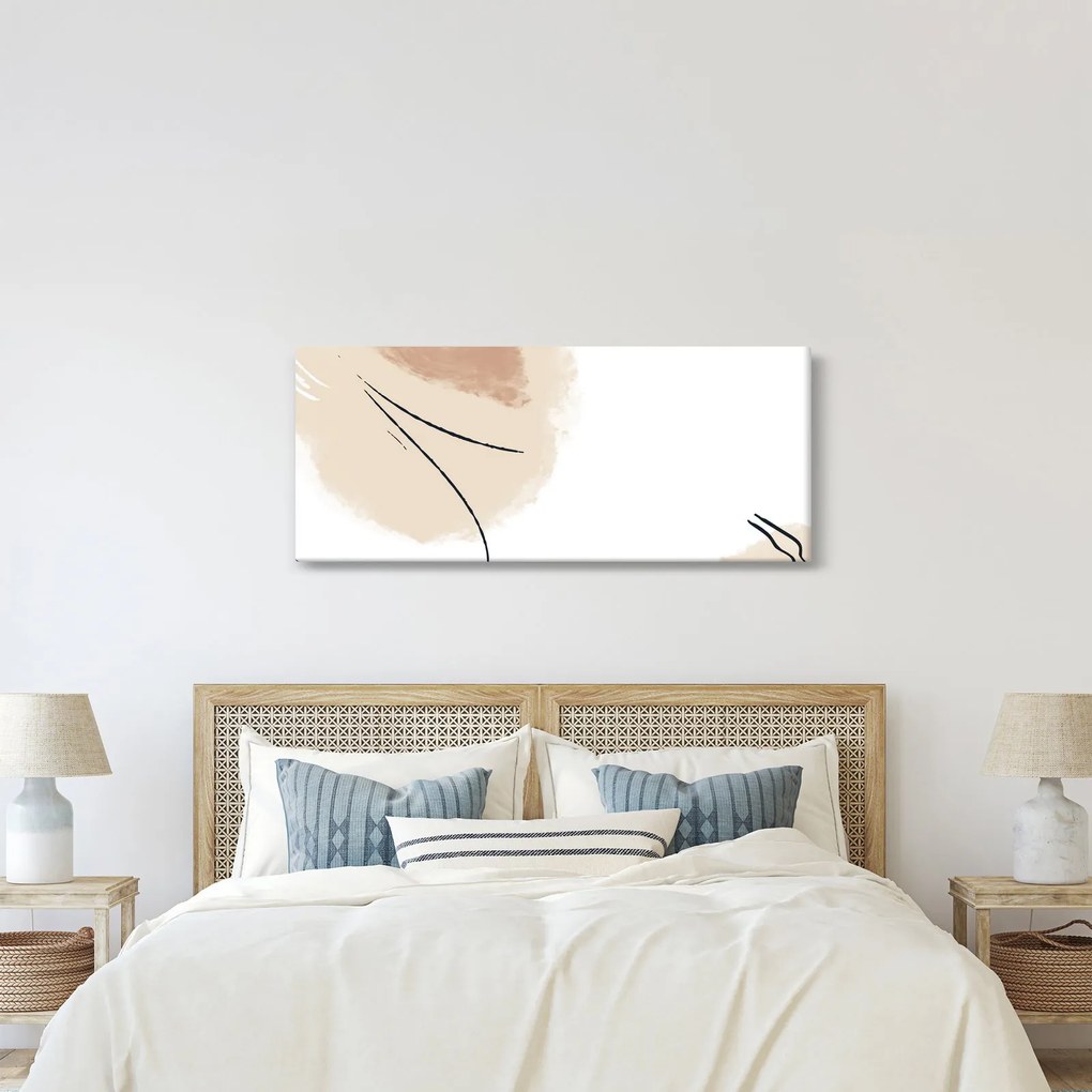 Kép - Fehér absztrakció (120x50 cm)