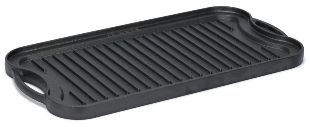 Heinner Grillező tálca/grillező lap, 51x26x2.5 cm, öntöttvas, fekete