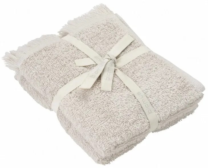 Krémszínű pamut törölköző szett 2 db-os 30x50 cm FRINO – Blomus